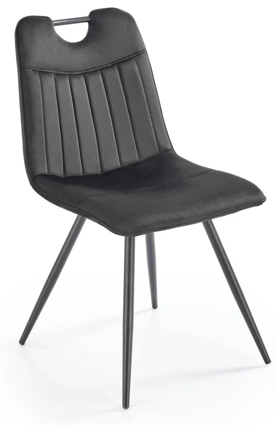 Scaun K521 velvet negru