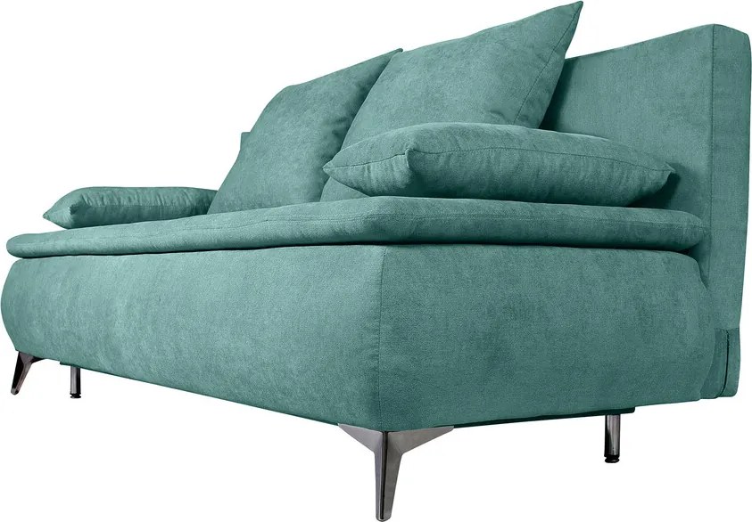 Canapea extensibila Sofie, cu lada pentru depozitare, 3 locuri, 203x92x86 cm, Mint