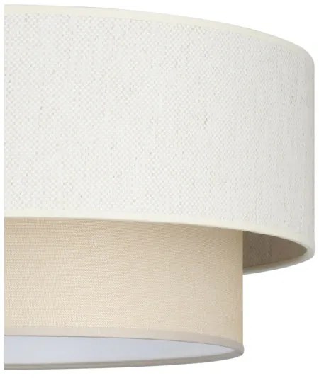 Lustră suspendată pe cablu NATIA 1xE27/60W/230V, diametru 45 cm, crem