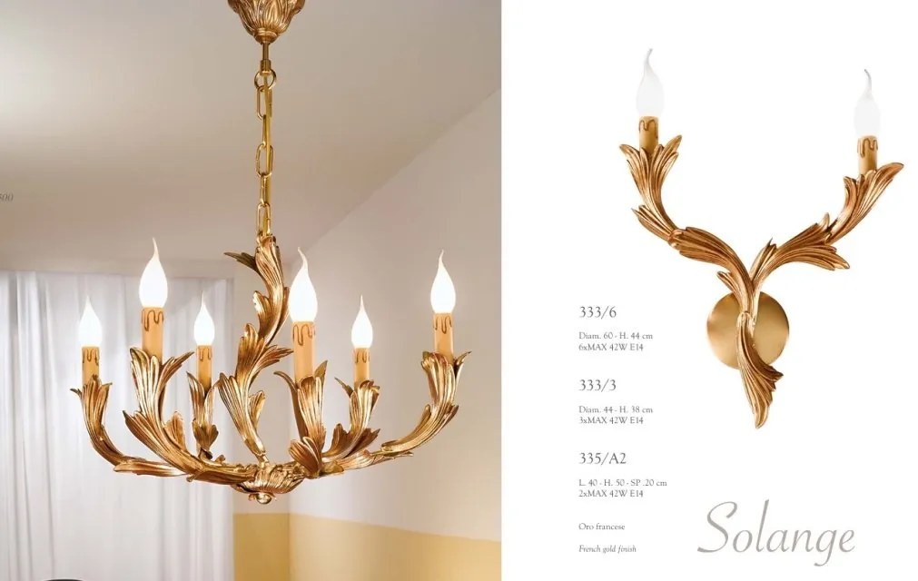 Candelabru 6 brate LUX realizata manual Solange