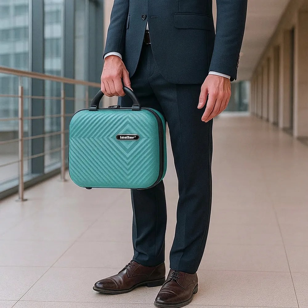 TraveLux Pro valiză portabilă cu capac dur 28x36x16 cm albastru lagună