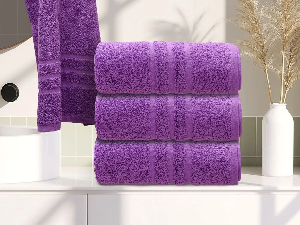 Prosop CONFORT 50 x 100 cm mov, 100% bumbac