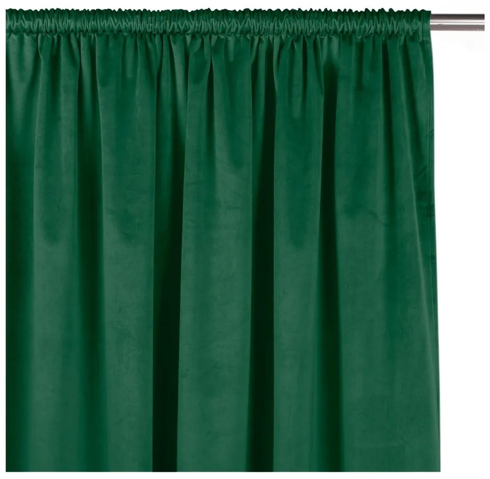 Draperie verde dimout (semi-opacă) din catifea 400x270 cm Velto – Filumi