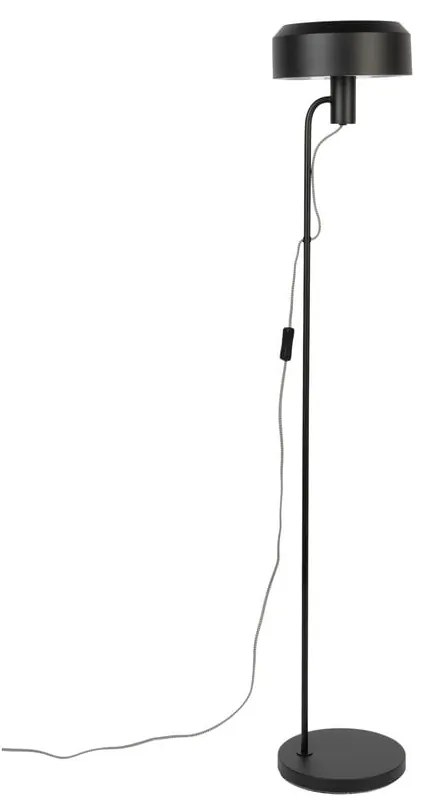 Lampadar negru cu abajur din metal (înălțime 135 cm) Landon – White Label