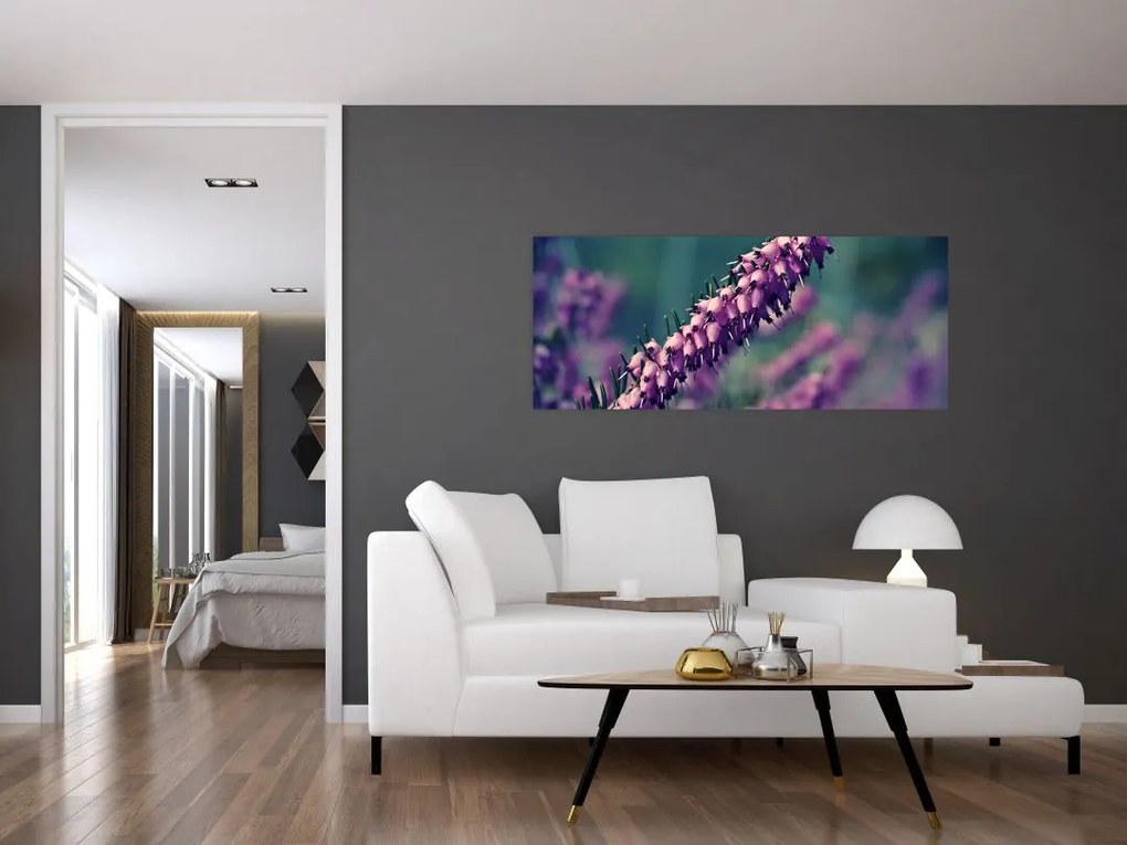 Tablou cu floare violetă (120x50 cm)