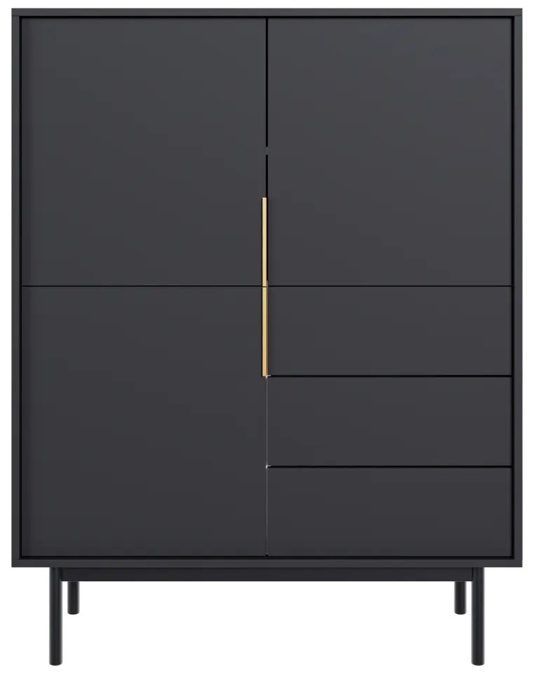 Comoda VIVALA 3D3S, negru