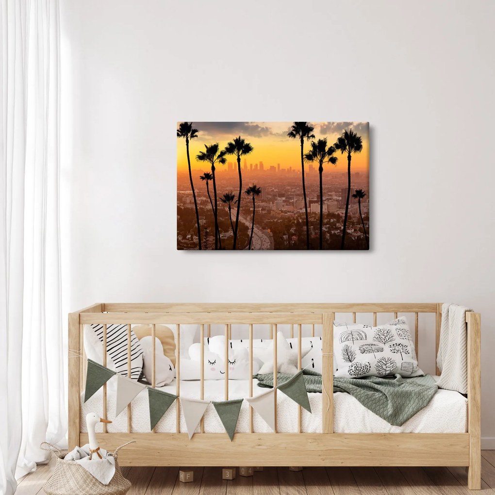 Tablou - Panorama din Los Angeles (90x60 cm)