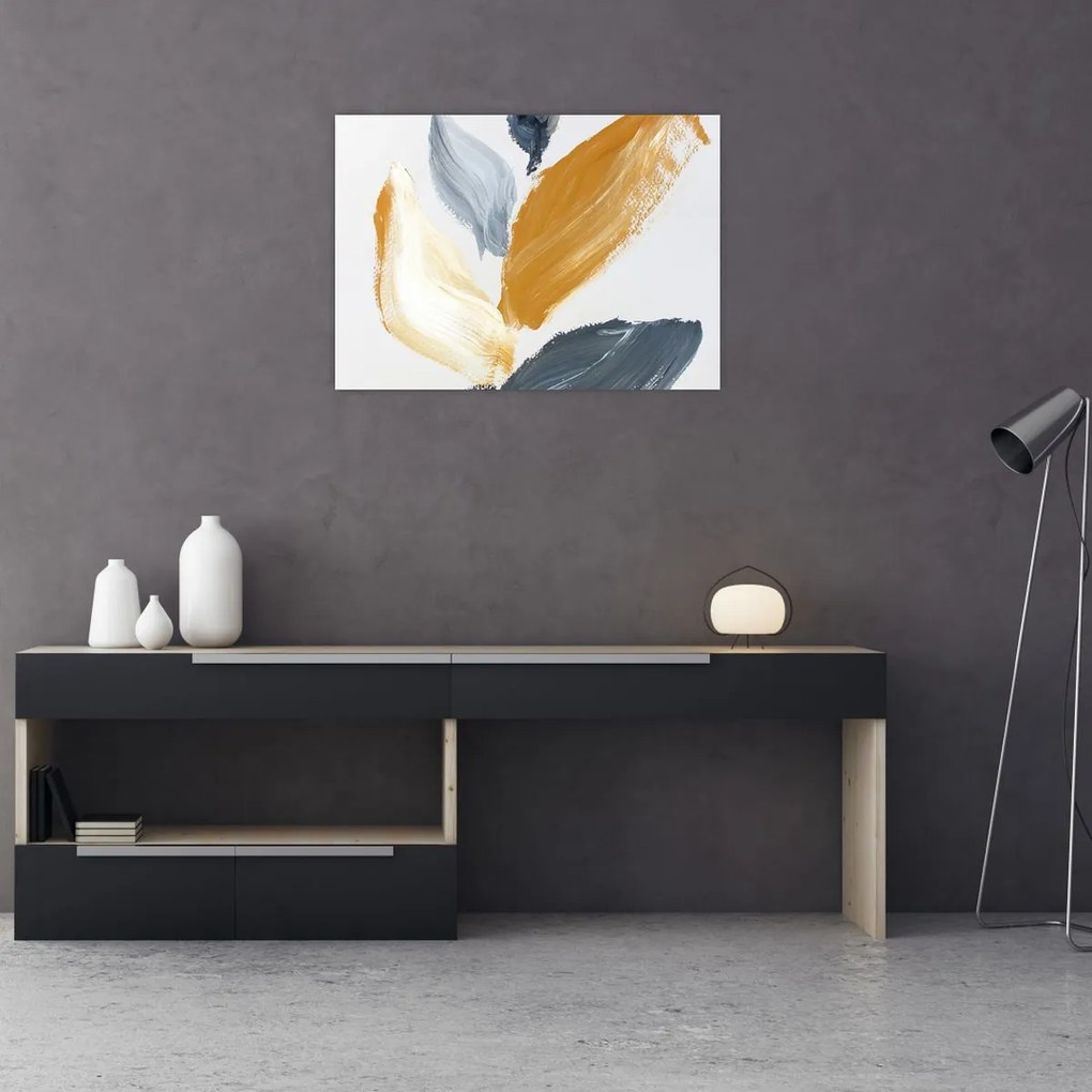 Tablou pe sticlă - Pictură minimalistă (70x50 cm)