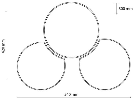 Plafonieră MONA 3xE27/15W/230V albă