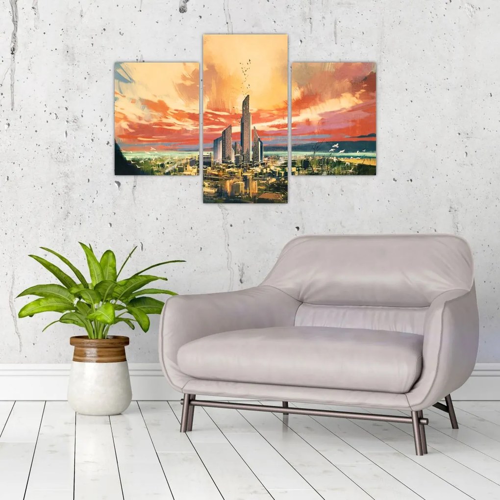 Tablou - Orașul pictat (90x60 cm)