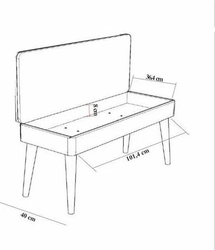 Set de sufragerie Vina Atlantic Pine and Green, 4 piese