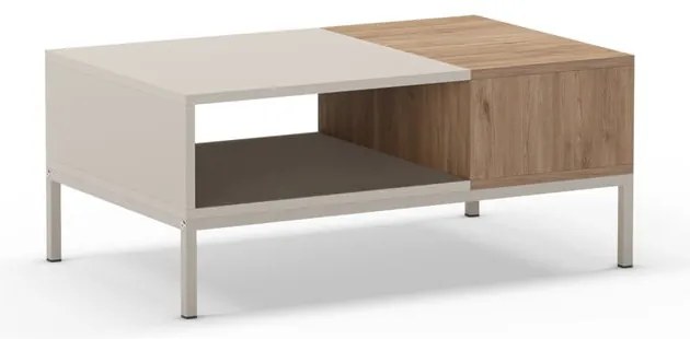 Măsuță de cafea crem 56x90 cm Cailin – Marckeric