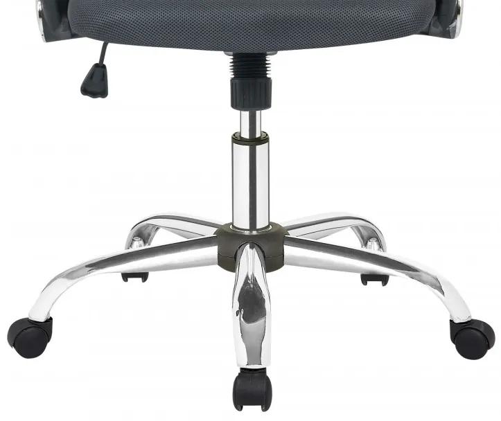 Scaun birou rotativ din piele artificială si spătar din plasă Uno negru