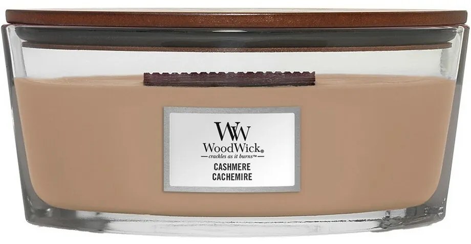 Lumânare parfumată WoodWick Cashmere, 453 g