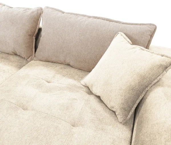 Colțar extensibil LAGOA, formă în L, cu spațiu de depozitare, dreapta, bej/maro