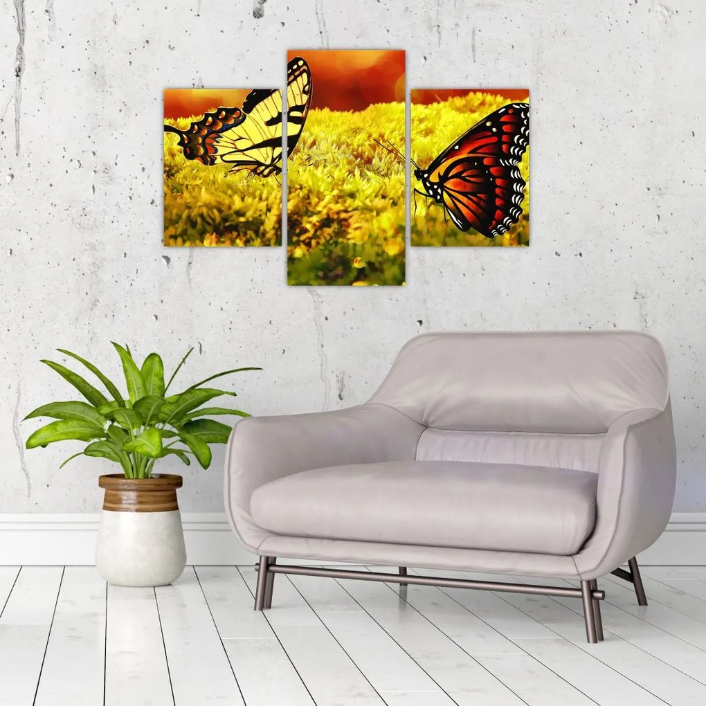 Tablou cu fluturi (90x60 cm)