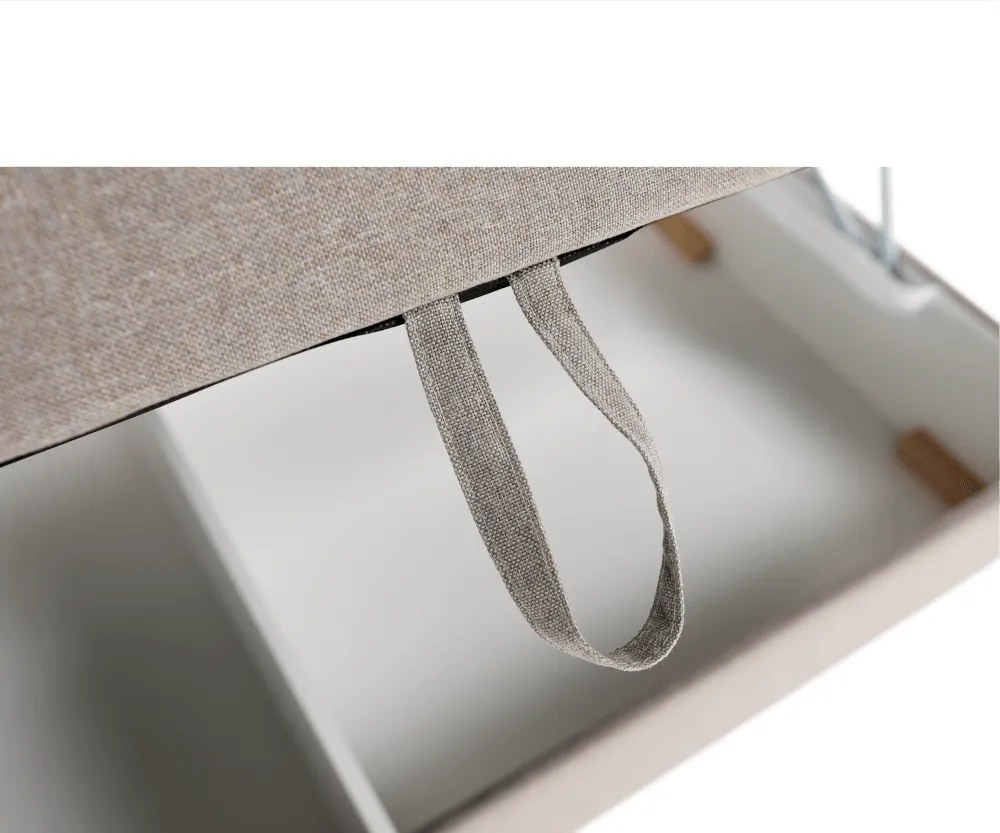 Pat tip BOXSPRING 180x200, taupe gri-maro, FERATA TV KOMFORT