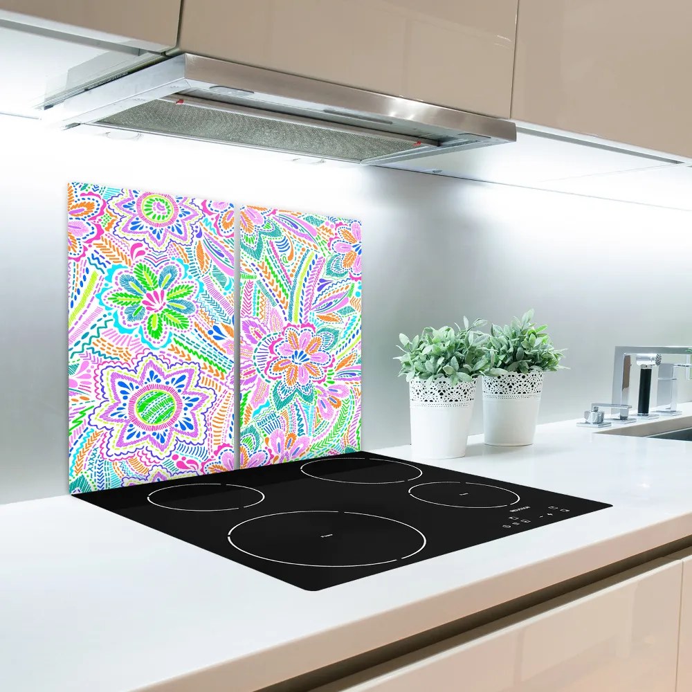 Tocator din sticla model floare