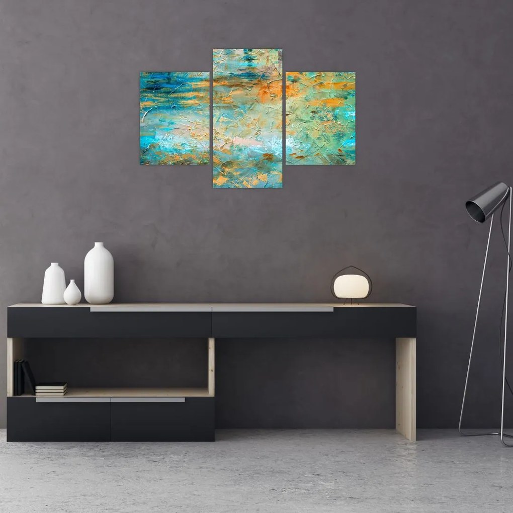 Tablou - Abstract albastru (90x60 cm)