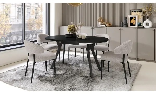 Masă de dining ARTUR, neagră