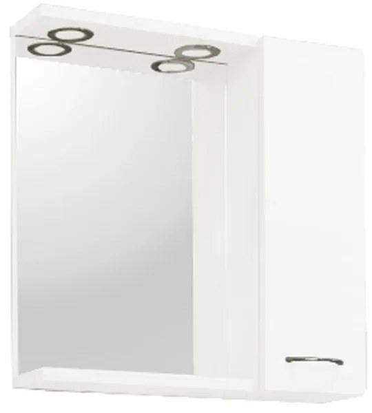 Dulap suspendat pentru baie Ruben 55, alb