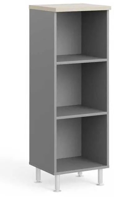Dulap mediu Manager LUX 45 x 43 x 129,2 cm, salcâm deschis / gri