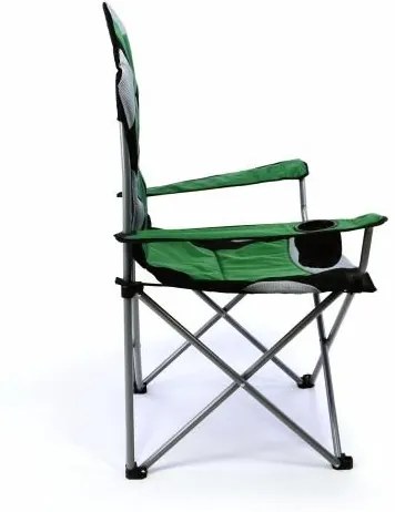Divero Deluxe Scaun pliabil de camping,verde, 2 bucăți