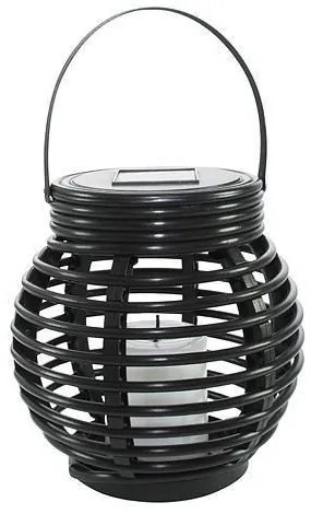 Lampa solara pentru gradina, tip felinar cu lumanare, LED, 16 cm, Zaniah