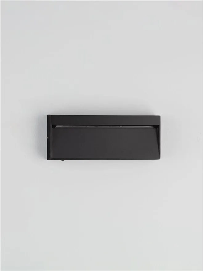 Mini Aplica perete exterior IP65, LED CCT Drat negru