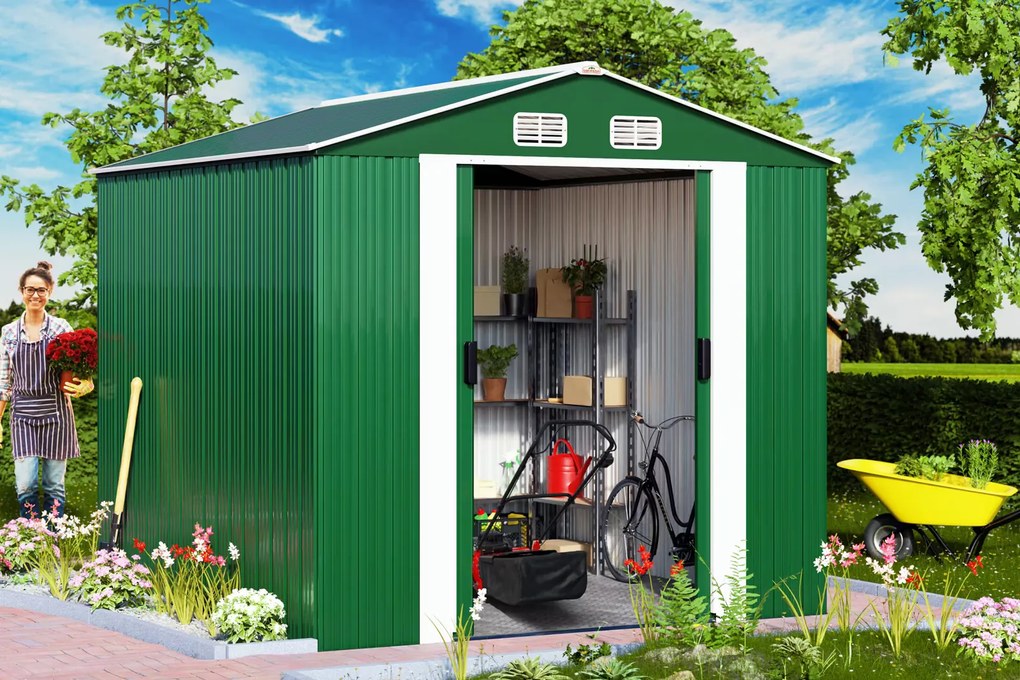 Deuba Casuta de gradina - 312x257x177,5 cm - verde
