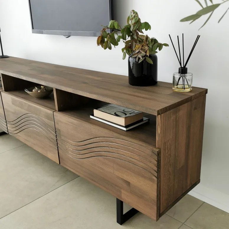 Comoda TV Onda - Walnut