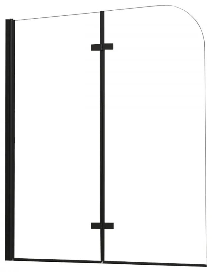 Paravan de cadă Alor 120x140 cm Negru