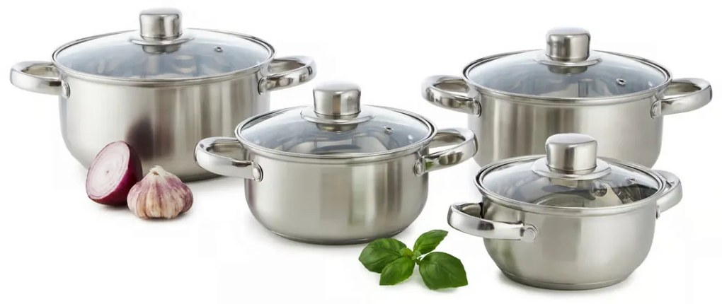 Set oale inox, 8 piese, Belly