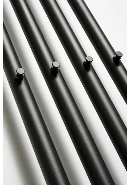 P.M.H. R2B - Radiator portprosop pentru baie ROSENDAL, 350 W, 150 cm, negru