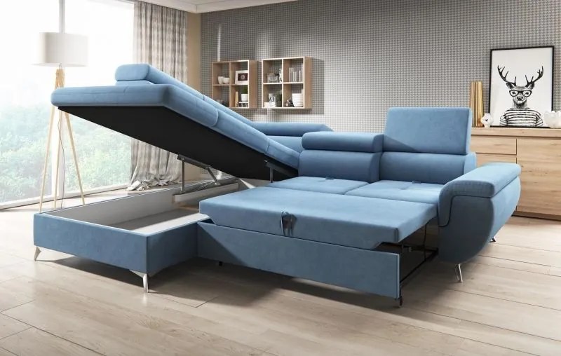 Coltar living extensibil Monk L pe stanga – L271 x l222 x h101 cm