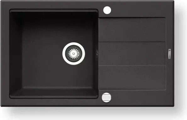 Pyramis 70167101 - Chiuvetă de bucătărie SPARTA PLUS LUX 78 x 48 cm, granit, negru