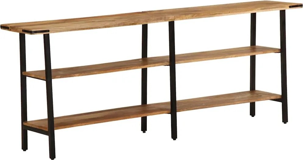 vidaXL Masă consolă, 180x35x70 cm, lemn masiv de mango