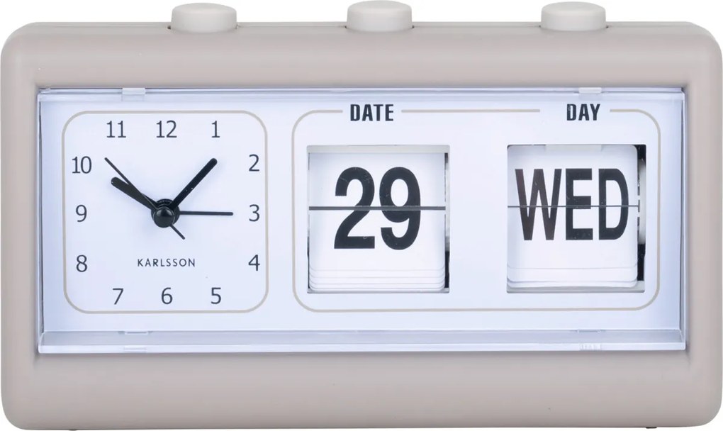 Ceas deșteptător retro FLIP cu dată