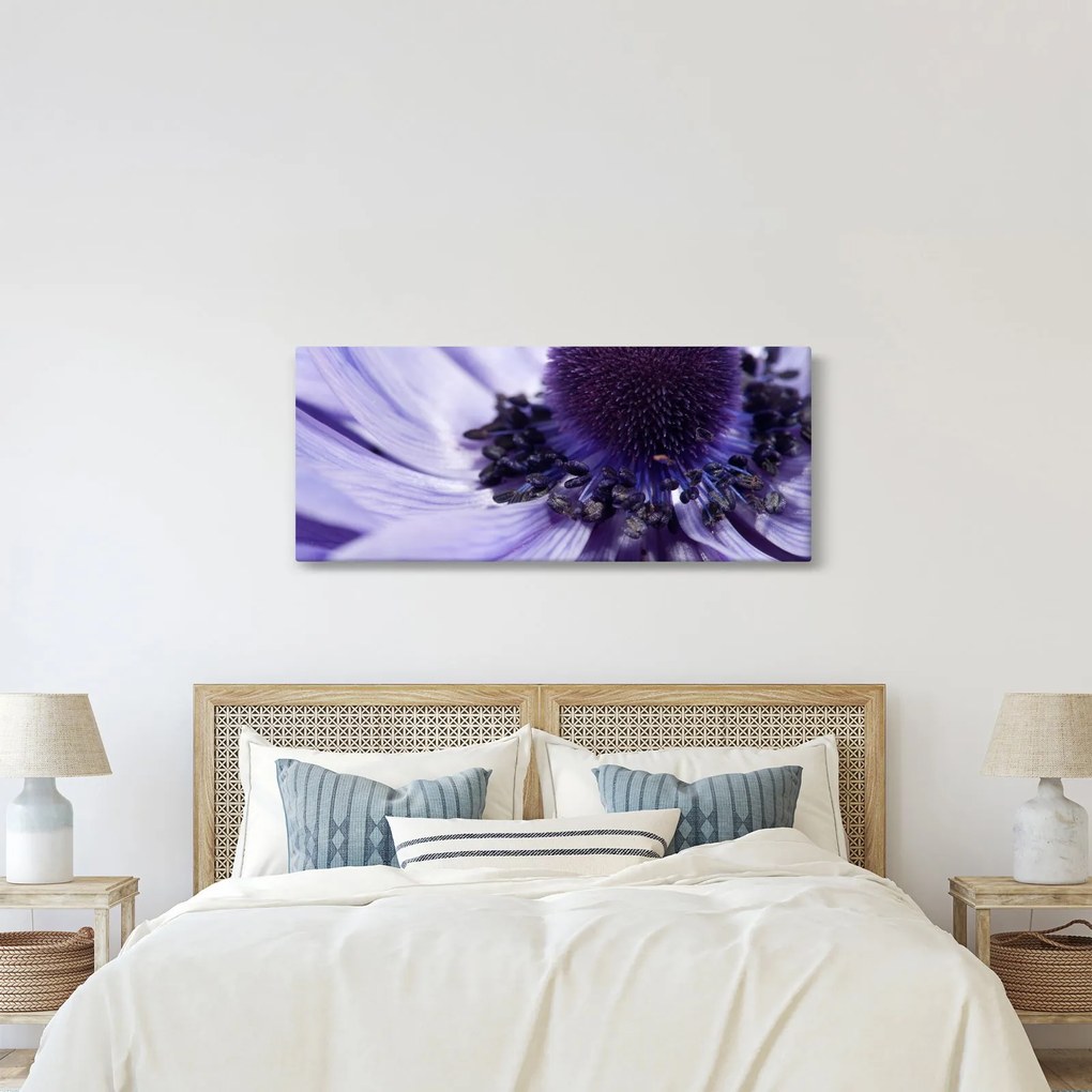 Tablou - Floare mov (120x50 cm)