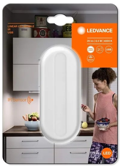 Ledvance - Lumină de orientare LED cu senzor MOBILE LED/0,5W/3,7V CRI 90