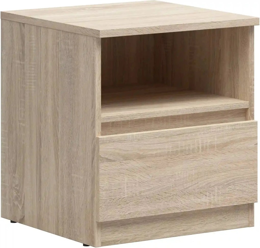 Noptiera TETRIX, stejar sonoma, PAL laminat, 45x45x51 cm