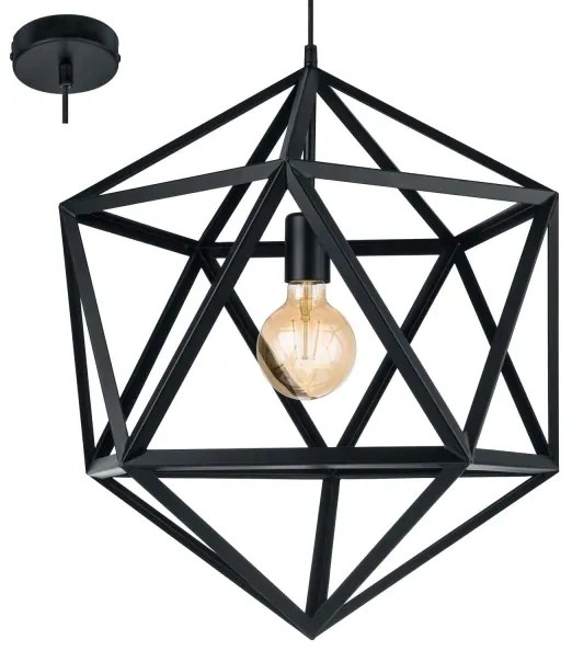 Eglo 49762 - Corp de iluminat pendul EMBLETON 1xE27/60W