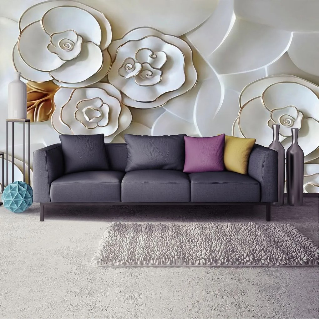 Fototapet - Floare din porcelan (254x184 cm)