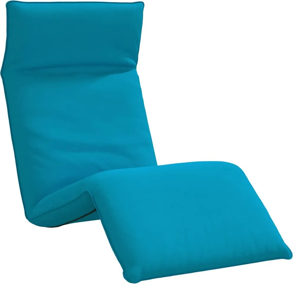 vidaXL Șezlong pliabil albastru deschis 175x54x8,5 cm țesătură Oxford