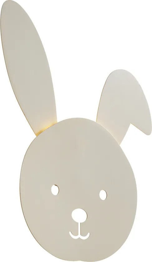Lampă de perete pentru copii bej, cu LED, cu dimmer în 3 trepte - Benny the Bunny