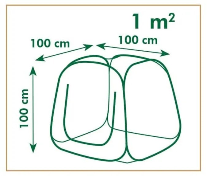 Nature Sera pliabila tip    Pop up   , 100 x 100 x 100 cm, 6020409 1, Verde, 100 x 100 x 100 cm