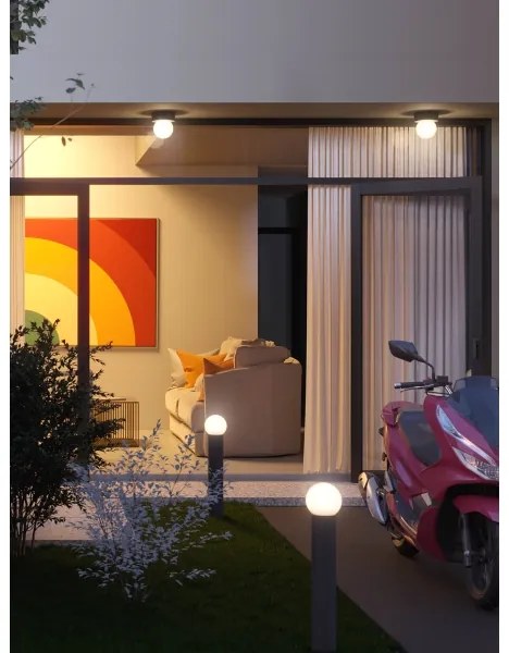 Redo 90643 - Lampă de exterior BULK 1xE27/28W/230V 80 cm IP44 antracit