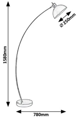 Rabalux 5592 - Lampadar OTTO 1xE27/40W/230V