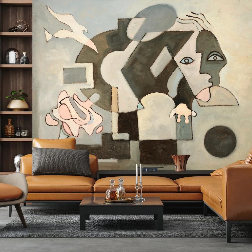 Fototapet - Pictură în ulei, cubism (147x102 cm)