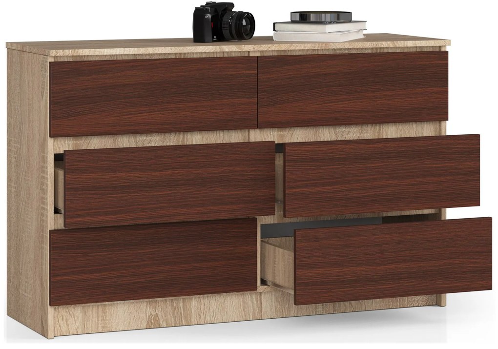 Comodă Kapil (stejar sonoma + wenge). 1069024